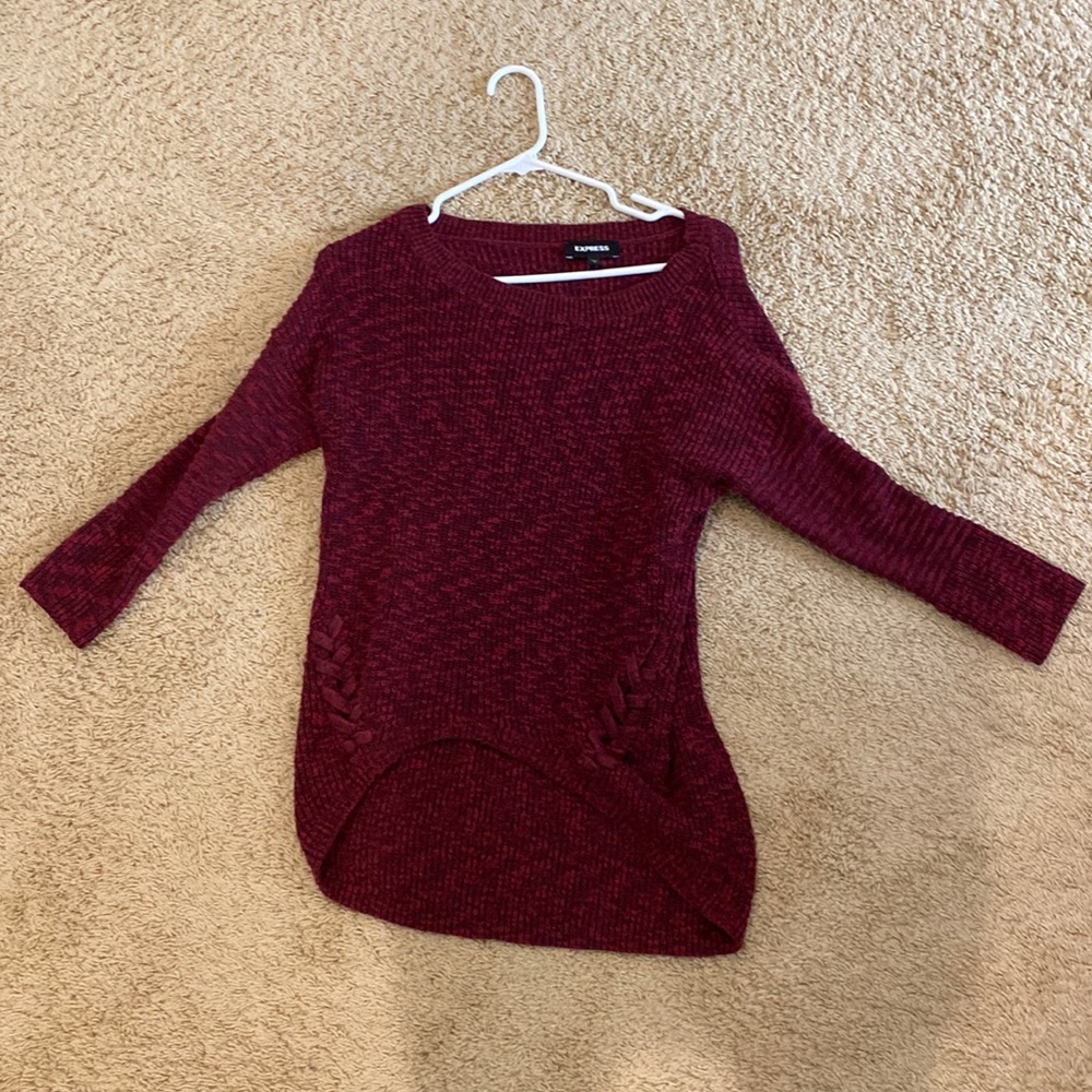 Express high-low sweater
